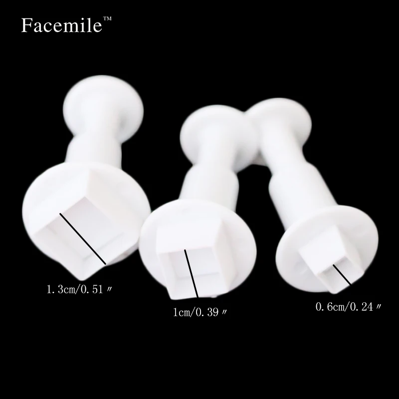 Facemile 16 шт. пластиковые фрезы для печенья квадратные круглые сердца овальные