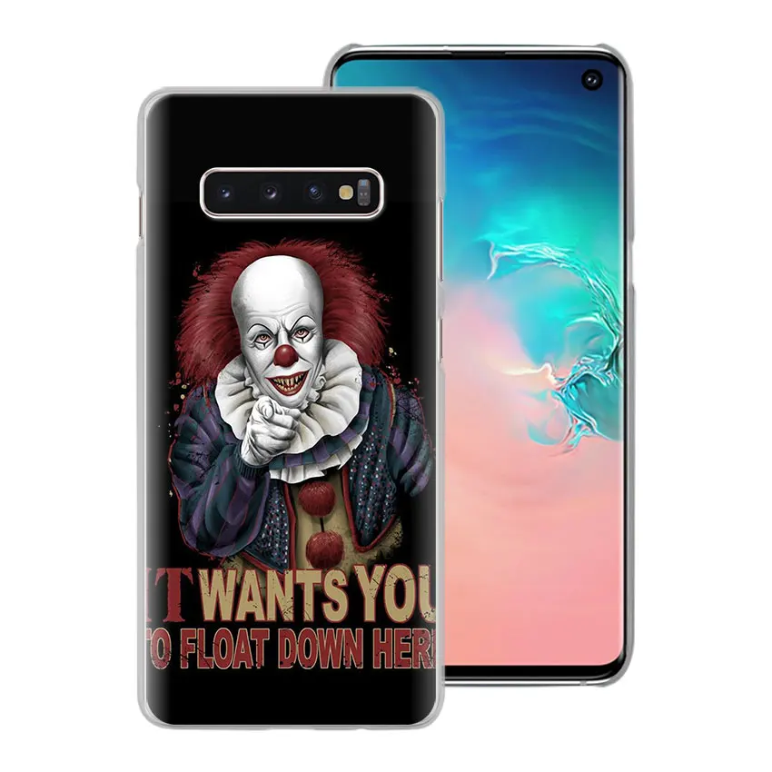 Джокера клоун ужас чехол для телефона для samsung Galaxy S10e S10 плюс S7 S8 S9 Plus, Note 8, 9, 10, плюс M10 M20 M30 жесткий чехол Coque