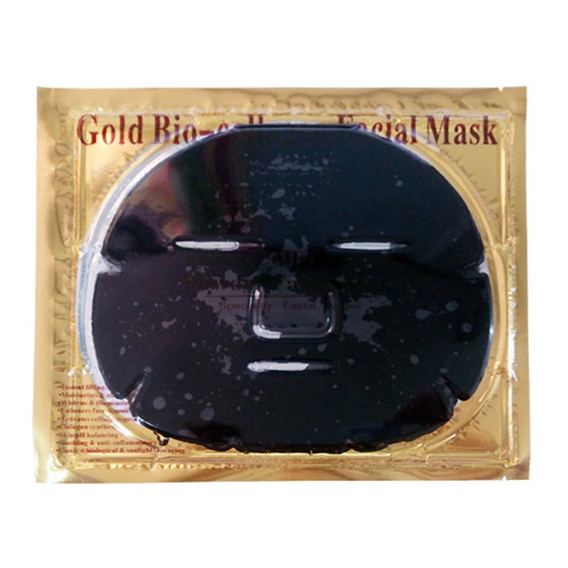 Sheet Mask Collagen Nourishing 24 K Gold Crystal Essence Whole Face for Moisturizing Skin Care Treatment Masks 60g/ 1PCS | Красота и