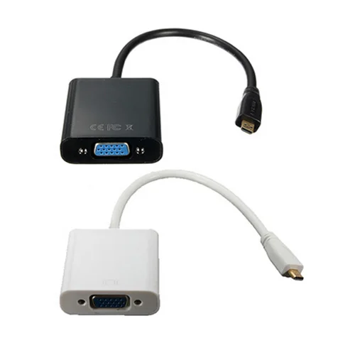 SCLS Micro HDMI Male Turn VGA мама адаптер кабель|micro hdmi|hdmi malehdmi vga adapter cable |