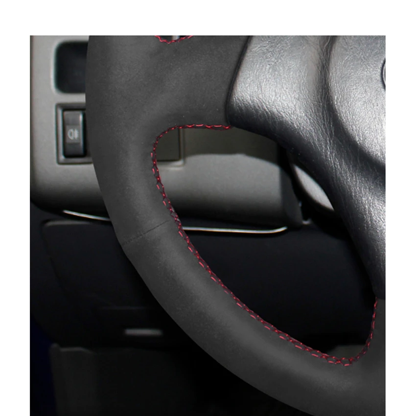 Ручная работа черные замшевые чехлы рулевого колеса автомобиля для Toyota RAV4 Celica