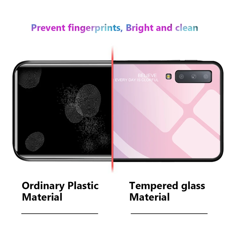 Узор закаленное Стекло чехол для samsung Galaxy M20 M10 A7 A750 S10E J4 J6 S8 S9 S10 плюс бампер жесткий защитный чехол на застежке