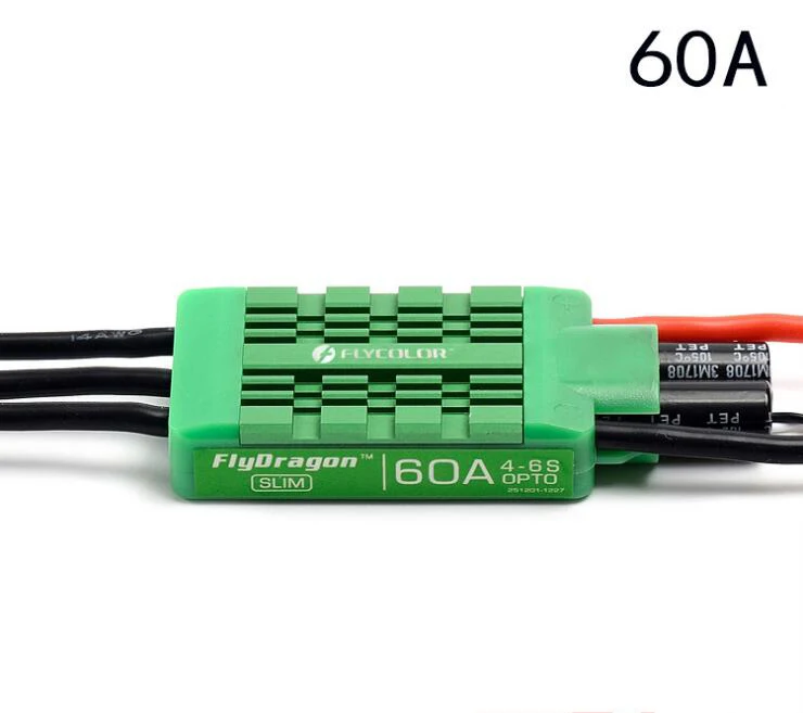 1/4 шт Flycolor FlyDragon Slim 60A 4 6S ESC для Дрон защиты растений RC UAV BLHeli 32 48 МГц MCU ARM битный