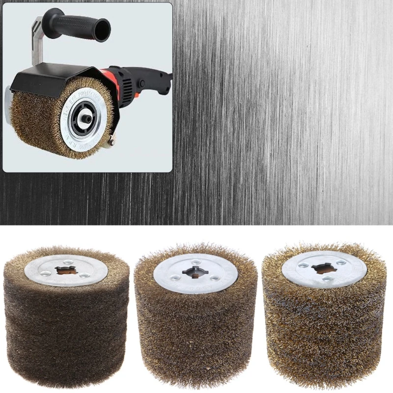 

Deburring Abrasive Stainless Steel Wire Round Brush Polishing Grind Buffer Wheel zhongliangcuowu