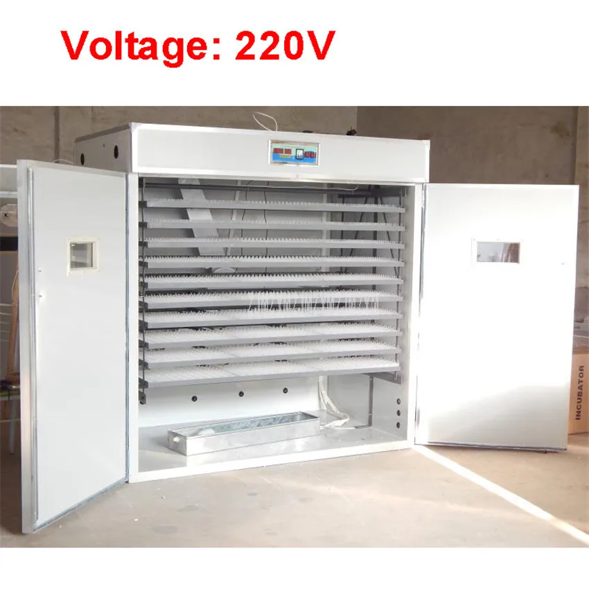 Voltage 220V Коммерческий автоматический цифровой инкубатор с емкостью 3520 шт. для яиц, инкубатор с большой емкостью для курицы, утки, гуся, птицы, яйца - Цвет: Voltage 220V