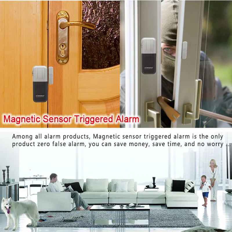 Doberman охранная Магнитная Дверь Окно сигнализация домашняя защита датчик детектор