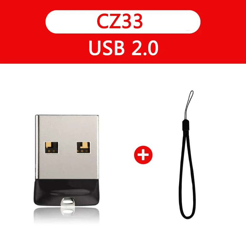SanDisk CZ33 32 Гб USB флеш накопитель 64 ГБ 2 0 Мини флешка 16 карта памяти 8 флешки usb
