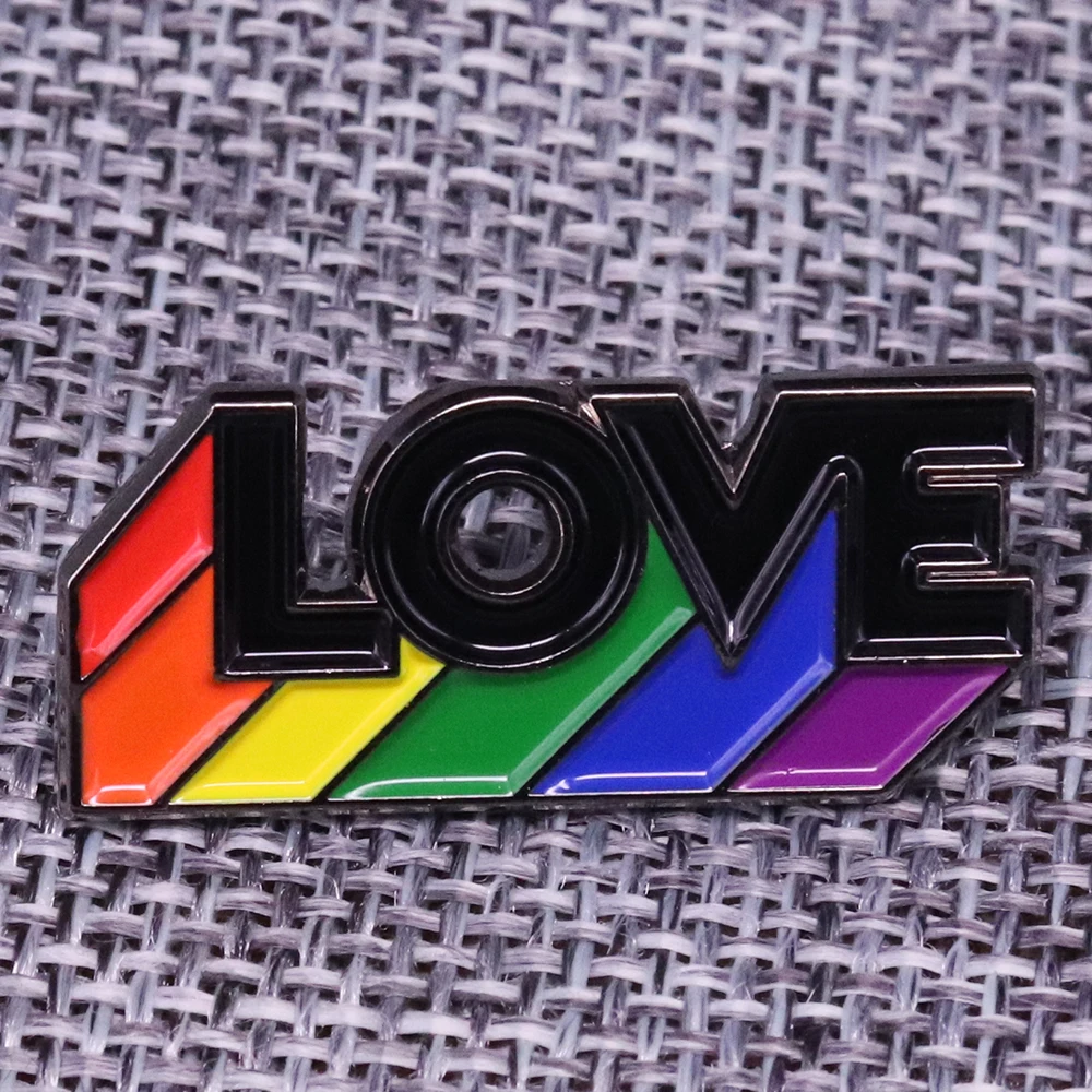 Радужный значок Love LGTB для геев|Броши| |