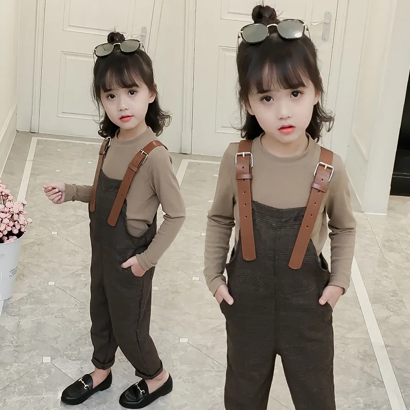 Винтажный комплект одежды для новорожденных девочек Детская футболка с длинными