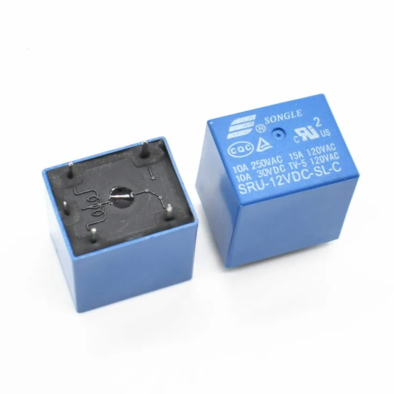 Реле мощности SRU 12VDC SL C 10A 250VAC 30VDC 5PIN|power relay|10a 250vac relay10a relay |