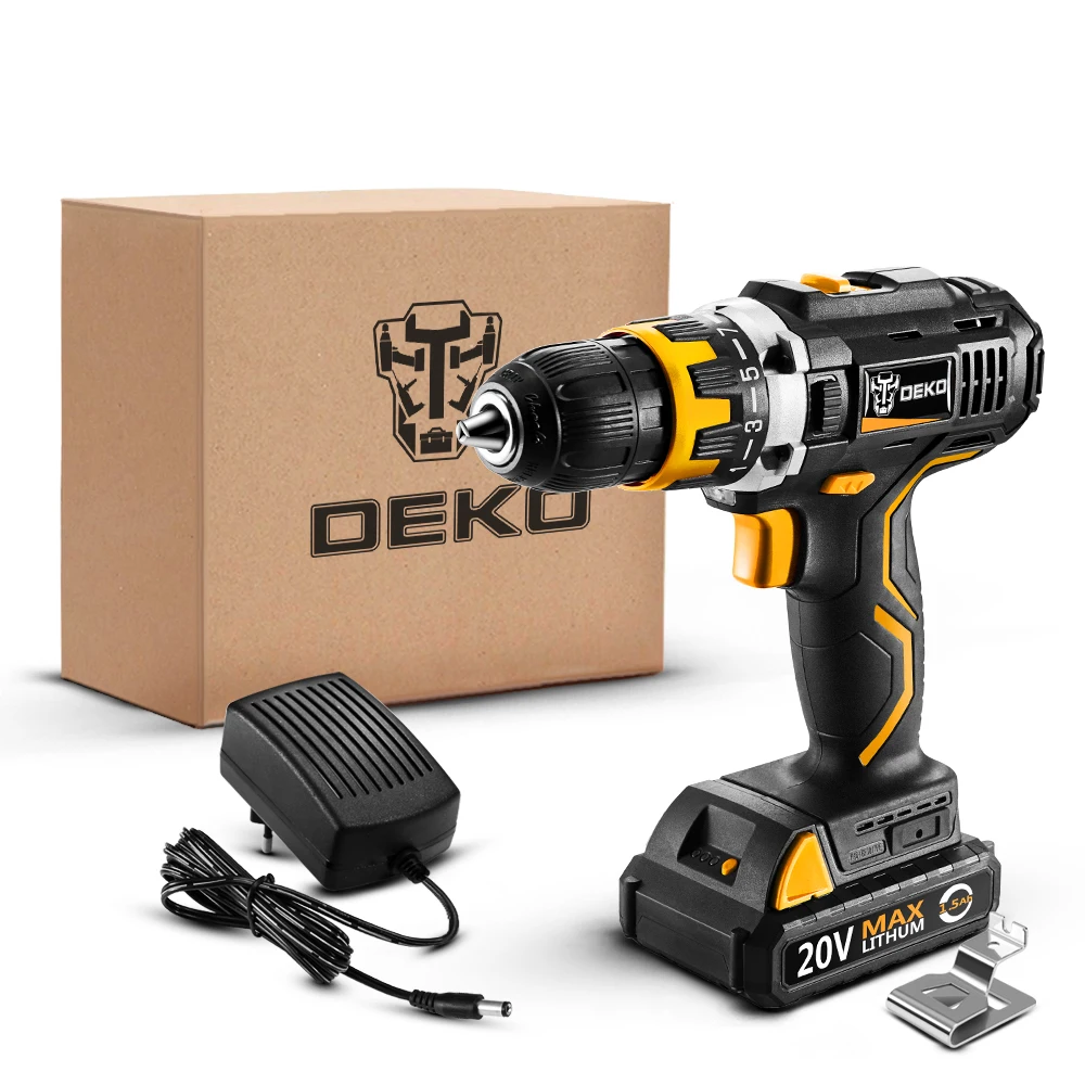 DEKO GCD20DU2 20 в макс. литий ионный аккумулятор Электроинструмент с переменной