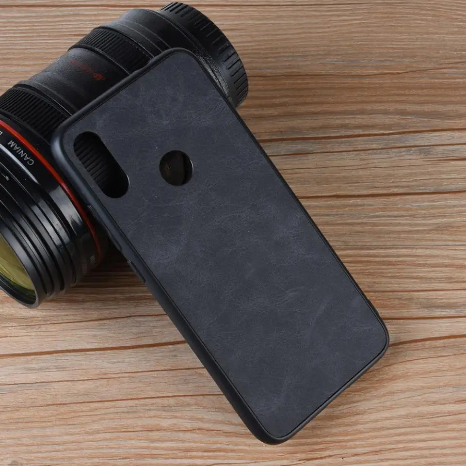 Для Xiaomi Redmi Note 7 Чехол винтажный Ретро Гибридный PC TPU PU твердый кожаный чехол для
