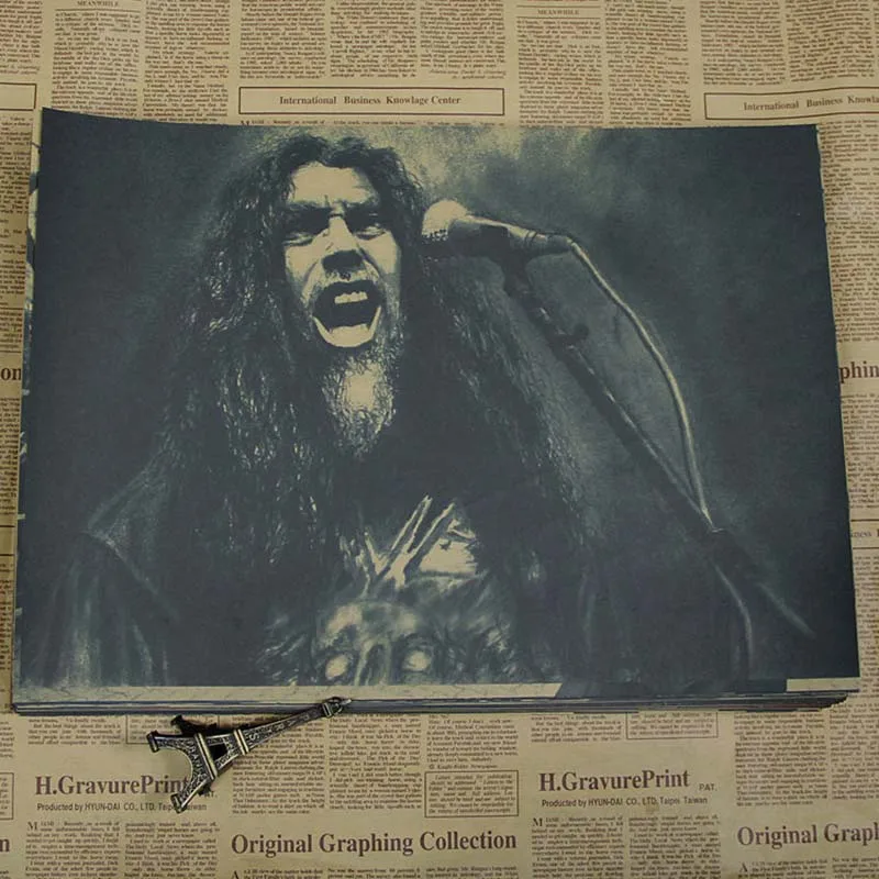 Зеленый Уютный момент группа Slayer Винтаж Плакат американская скорость металл рок музыка ретро кафе настенная декоративная живопись QT380 - Цвет: Зеленый