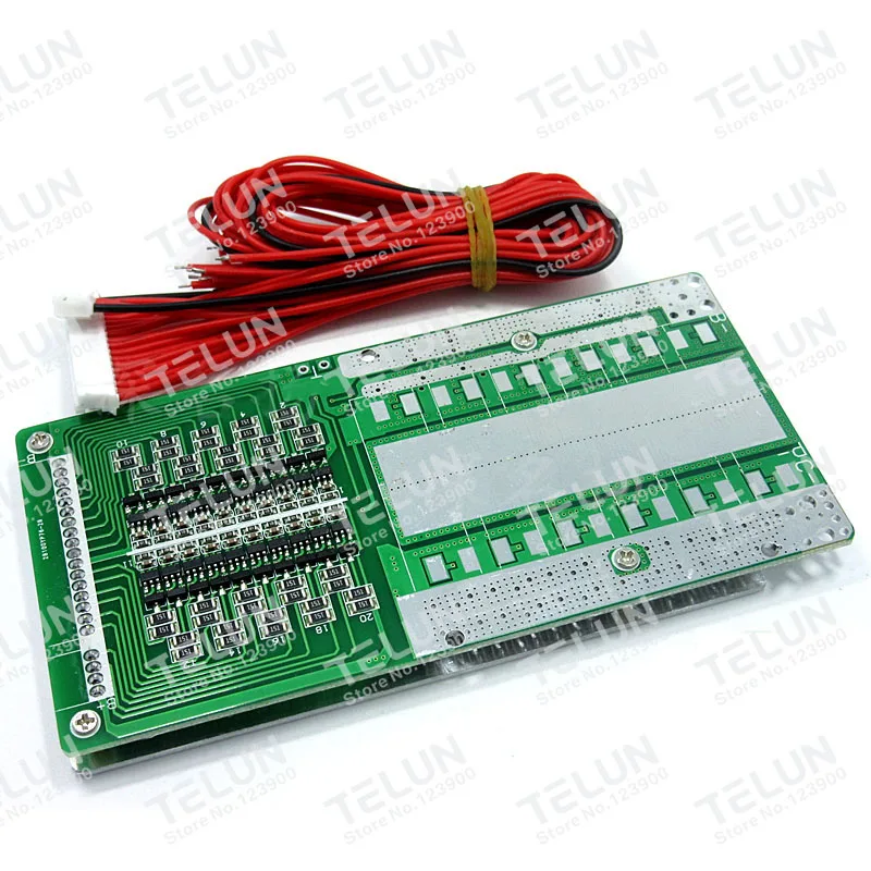 5s 6S 7S 8~ 20S серия 45A BMS Солнечный литиевый аккумулятор Защитная плата 3,6 В 3,7 в аккумулятор увеличение MOS выходной ток трубки 90A