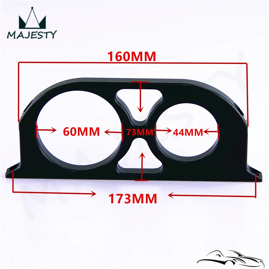 Dual Double 44mm&amp60mm Billet Fuel Pump Filter Mounting Bracket Clamp Kit | Автомобили и мотоциклы