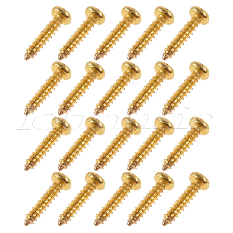 Винты для гитарных басов шприцы тюнинга задней пластины золотистые хромовые