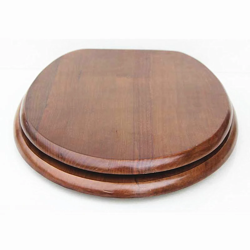 Цельные деревянные O образные сиденья для унитаза универсальные медленные