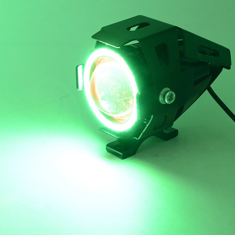 2 шт. Универсальный мотоциклетный U7 ангельские глазки led 125 Вт 3000лм головной светильник s вспомогательная лампа аксессуары для мотоциклов Автомобильный рабочий противотуманный светильник