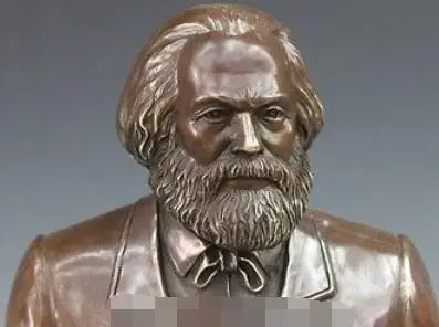 Бронзовые повелители в западном стиле статуя Карла хайнрича Маркса