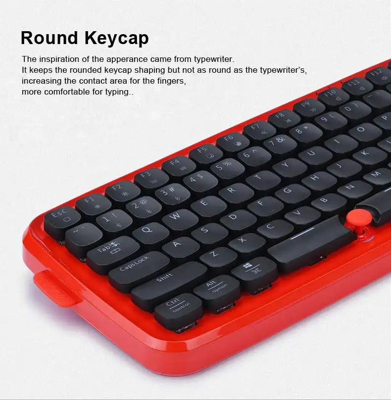 AJazz Zero Беспроводная Bluetooth синий переключатель RGB Механическая игровая клавиатура для ноутбука планшета настольного ПК игровая клавиатура