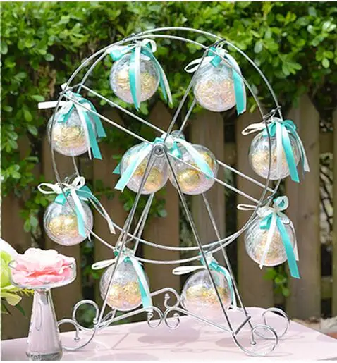 Бесплатная доставка диаметр 7 см прозрачный шар Свадебная коробка с алфавитом 60