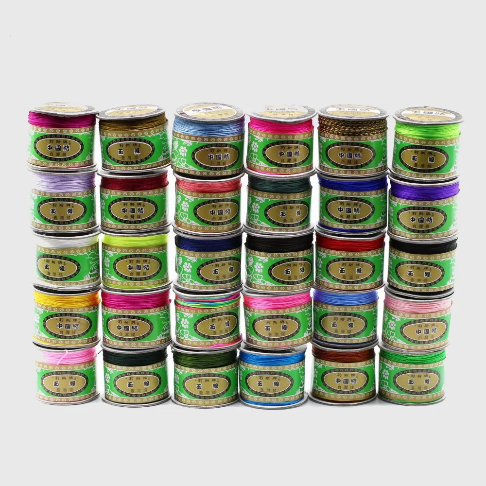 0 8 мм 37 цветов нейлоновый шнур нить китайский узел макраме браслет плетеный