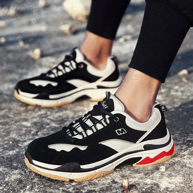New Brand Men Running Shoes Black White Breathable Gym for Lightweight Sports Man Sneakers Outdoor Trainers 867 44 | Спорт и