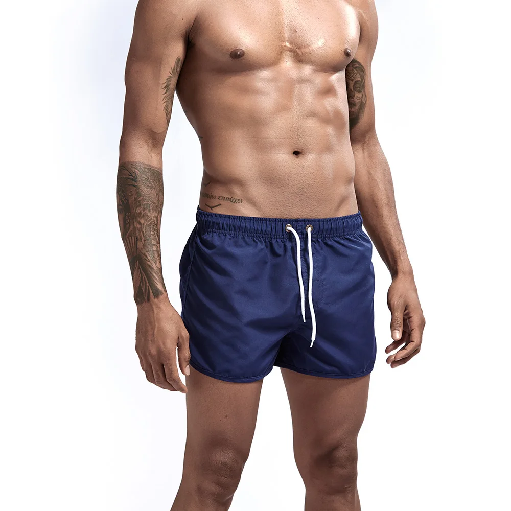 Однотонная одежда для плавания, мужские плавки, мужские плавки, Maillot De Bain Homme, купальный костюм, бермуды, пляжная одежда для серфинга, мужские пляжные шорты