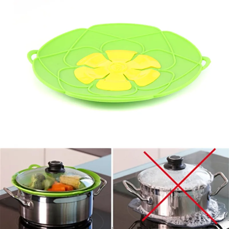 Силиконовая антипереливающаяся крышка Кухонные гаджеты для приготовления пищи