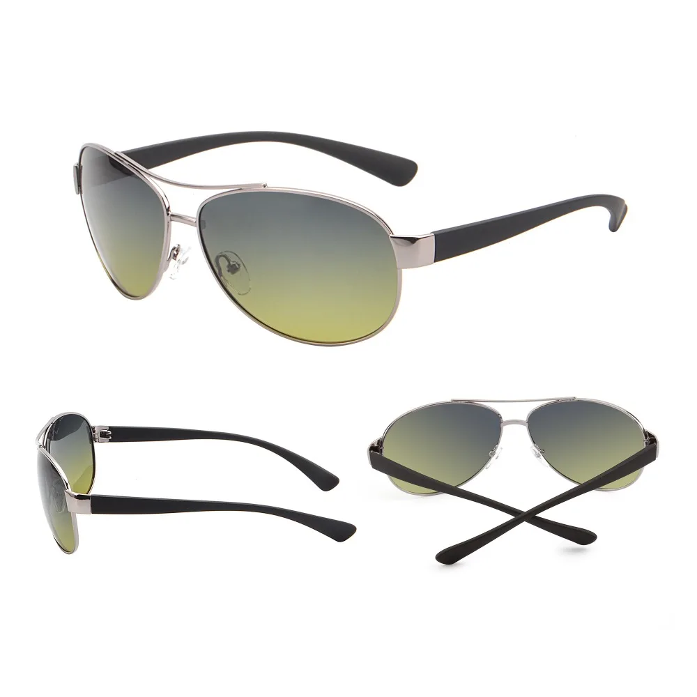 JM поляризованные солнцезащитные очки негабаритных градиент линзы матовый темп