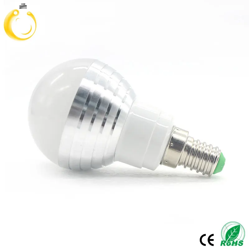 E27 E14 GU10 светодиодный RGB лампа AC110V 220 В 5 Вт прожектор затемнения волшебный праздник