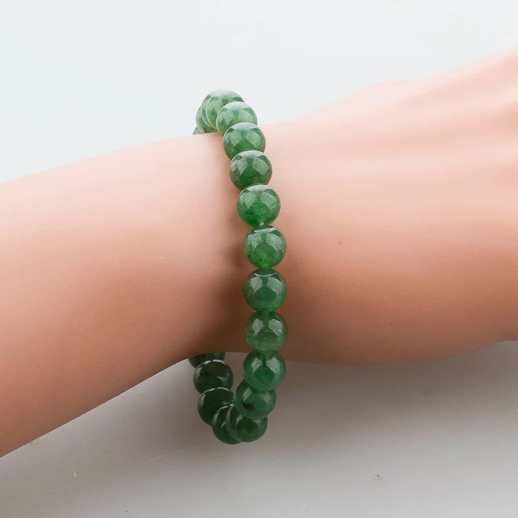 CHICVIE New Green Natural Stone Men Bracelets&ampBangles Charms Beads For Women luxury Jewelry Making Christian Bracelet SBR140389 |