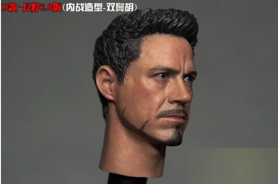 На заказ 1/6 масштаб Tony Stark 5,0 голова лепить для горячих игрушек Фигурка тела для 1" фигурка куклы игрушки солдат модель