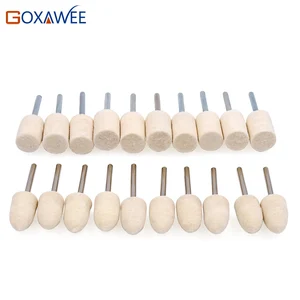 Набор насадок GOXAWEE Dremel для полировки, комплект из 10 насадок для полировки, шерсть, войлок, поверхность для полировки, для вращающихся инструментов