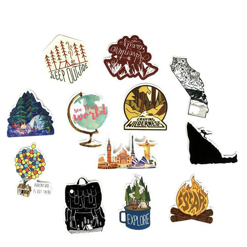 65 шт наслаждаться на открытом воздухе в стиле граффити наклейки