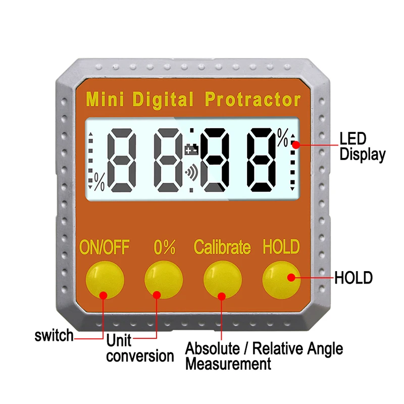 Цифровой Инклинометр электронный транспортир цифровая коническая коробка