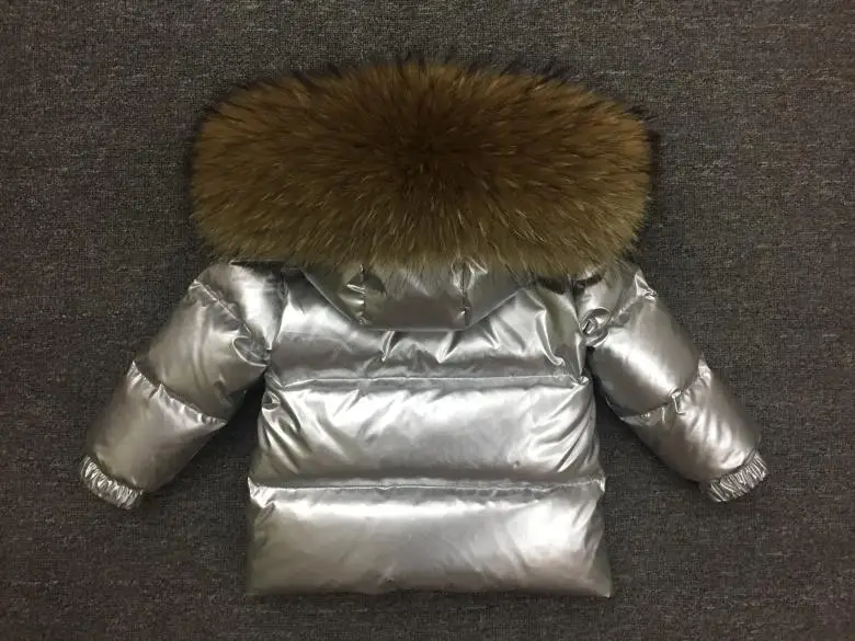 Girls Child Wadded Jacket Outerwear Clothing Baby Boys Silver Suit Children Winter Down Parka Set | Детская одежда и обувь