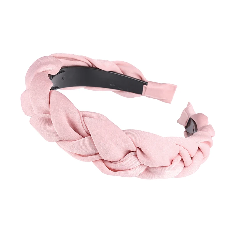 Cloth-70-B AWAYTR, модный парик Slik/ткань, одноцветная повязка на голову для женщин, ободок, простая лента для волос с зубами, Нескользящие аксессуары для волос - Цвет: Cloth-70-B
