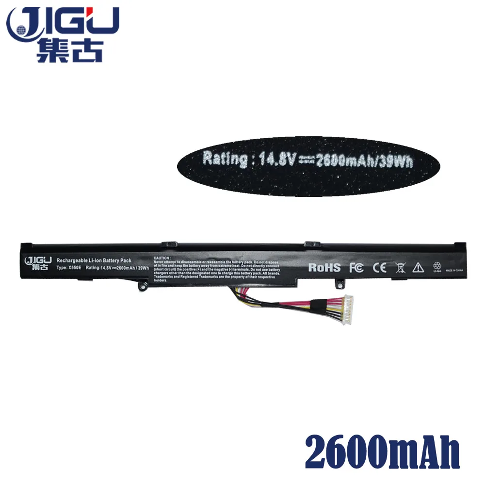 JIGU сайту LaptopBattery A41 X550E для ASUS X550DP F450E R752MA K550E F450 A450C A450E F550D X751L K751L X450J X750J R752L K550D