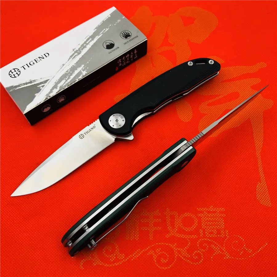 TIGEND CF1010 тактический складной нож D2 лезвие G10+ стальная ручка шарикоподшипник Открытый Кемпинг Многоцелевой Охотничий EDC инструменты