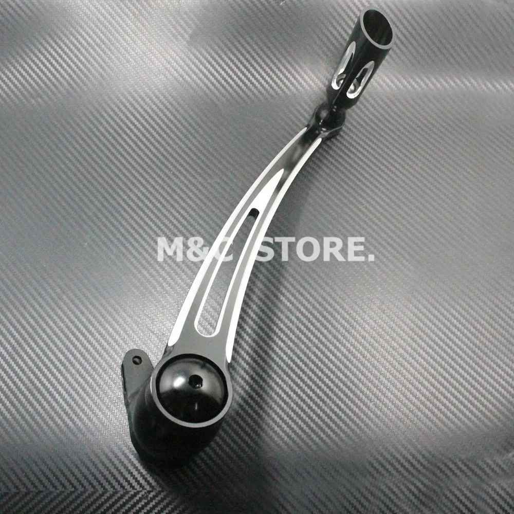 Черный CNC алюминиевый тормозной рычаг педаль Набор переключения для Harley FLH FLHR Road