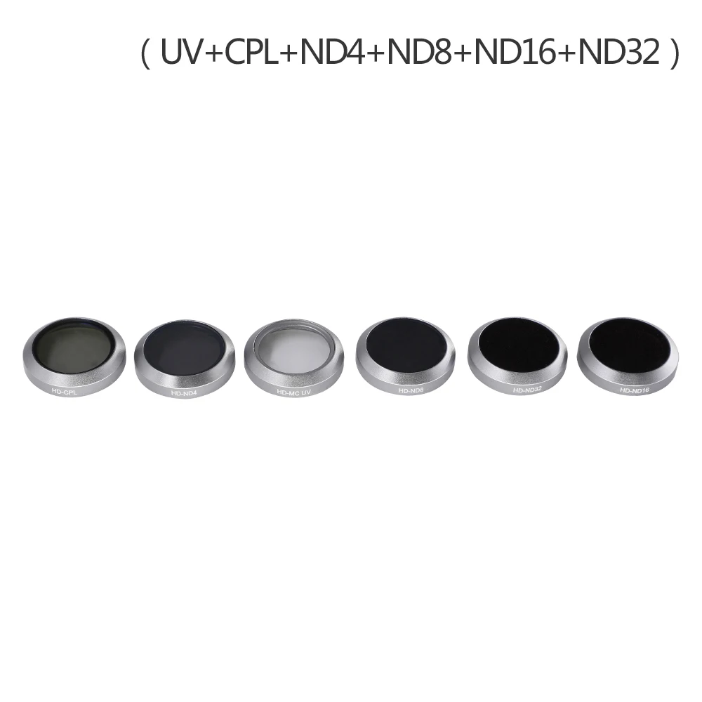 UV CPL ND4 8 16 32 Объектив для беспилотника фильтр Gimbal камера для DJI Mavic 2 ZooM UV CPL ND4 ND8 ND16 ND32 стекло нейтральная плотность поляризационный светильник фильтр - Color: UV CPL ND4 8 16 32