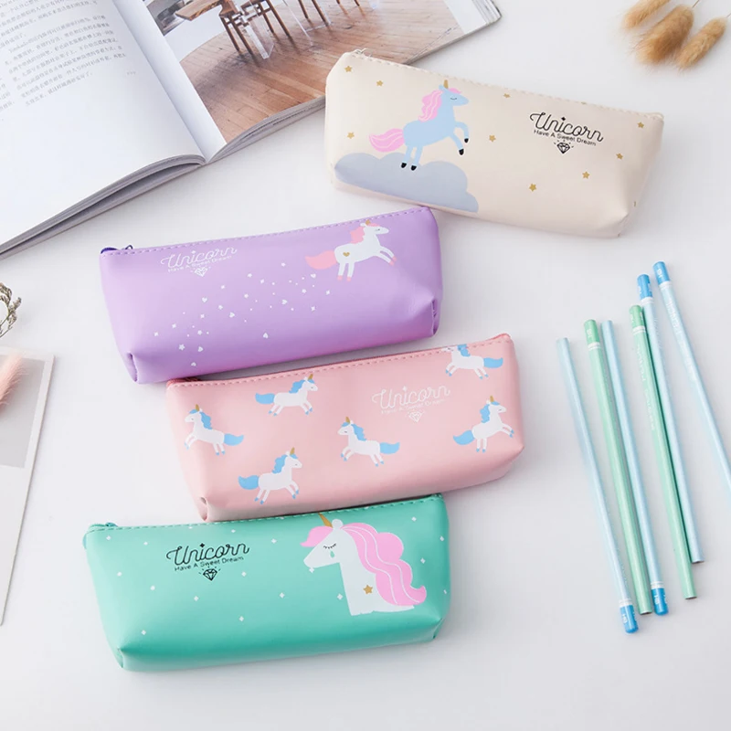 1 шт./лот милый дизайн с рисунком единорога прочный студенческие канцелярские
