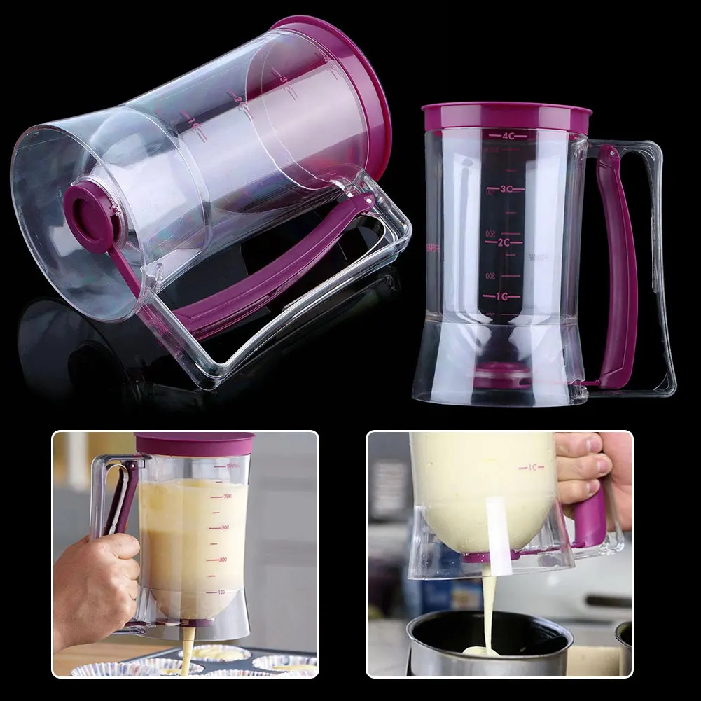 900 мл блинница тесто для пирожных диспенсер Воронка смесь Кондитерская выпечка