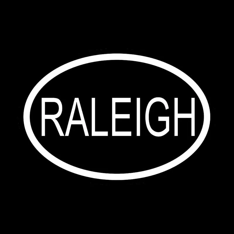 YJZT 14 2 см * 9 7 RALEIGH CITY код страны овальная виниловая наклейка автомобильная черный