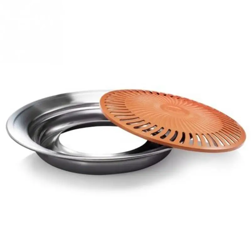 Алюминиевый сплав антипригарным Корейская газовая барбекю жаровню мясо гриль