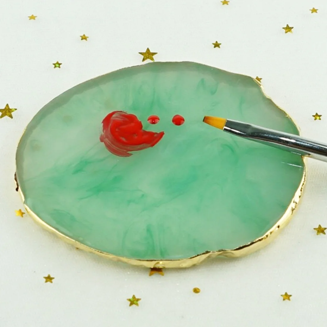 Смола камень для маникюра и педикюра дисплей ногтей DIY Макияж Палитра лаков для ногтей Краска рисунок цветное блюдо инструменты для палитры