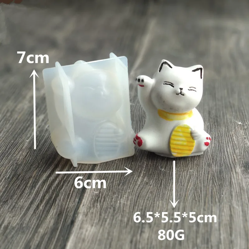 Высокое качество 3d силиконовая форма в виде кота DIY мыло ручной работы формы