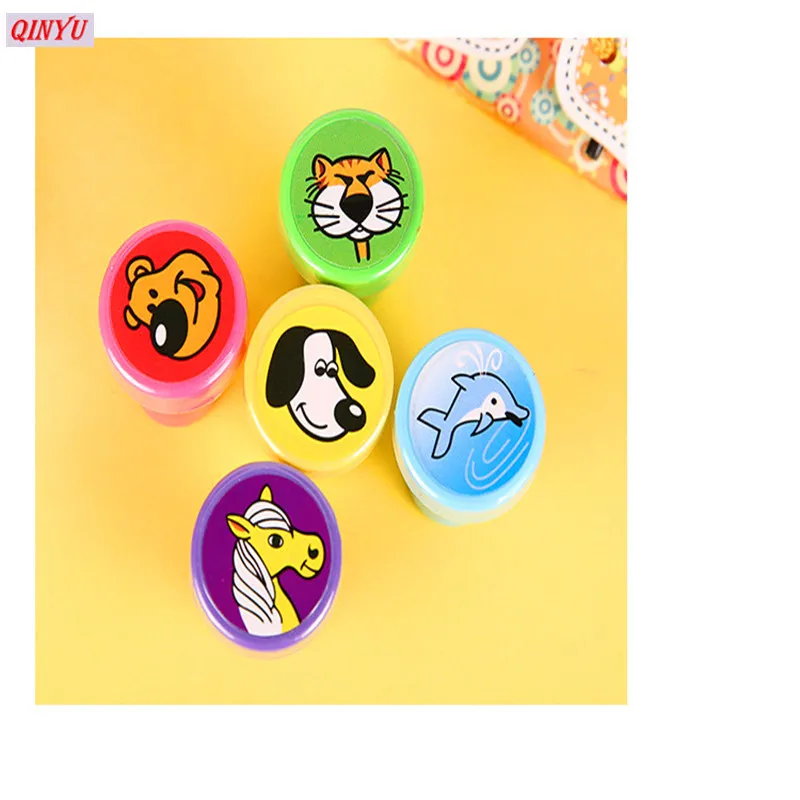 3 шт./лот круглый Детский мультфильм печать игрушечные печати подарки