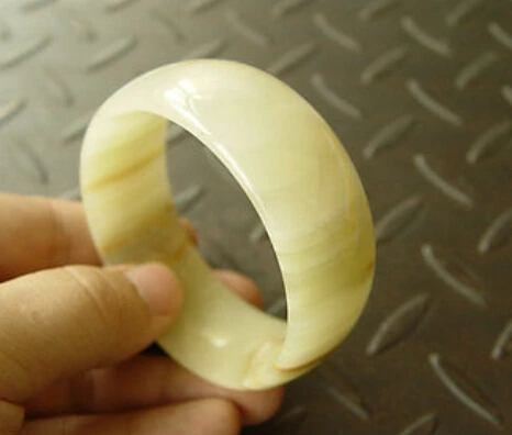 Бесплатная доставка + уникальный натуральный Хэтянь нефрит зеленый широкий